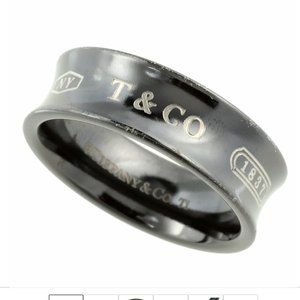 Tiffany and co 1837 medium titanium ring